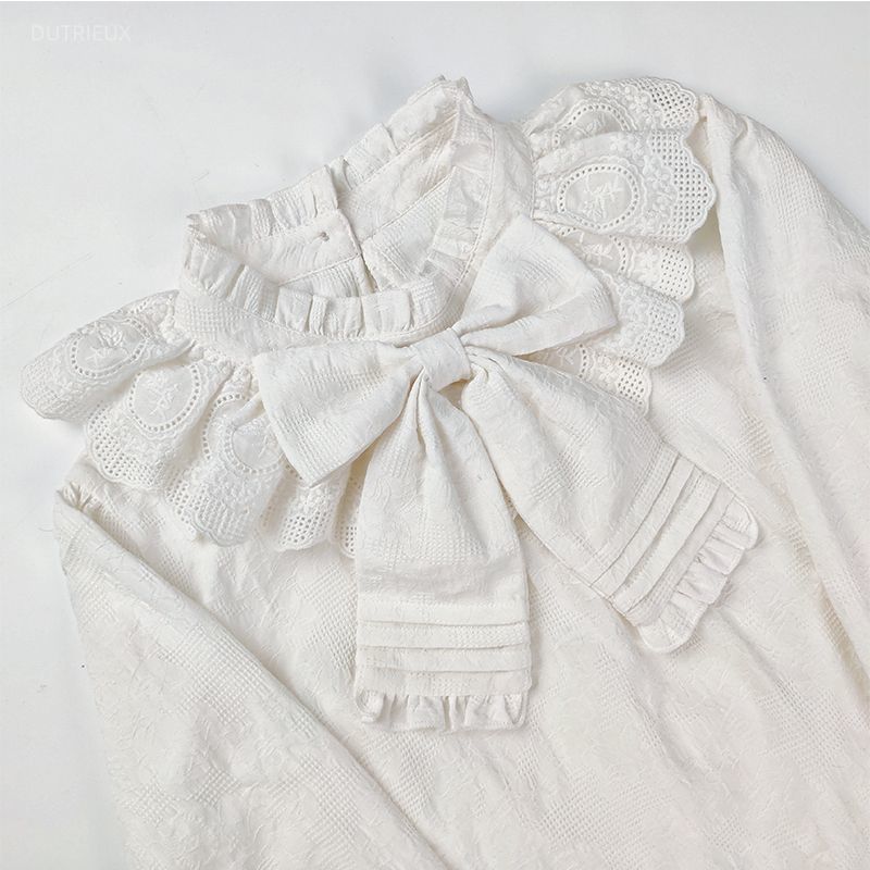 Vintage Fashion De - Japanese Kawaii Lolita Bow Shirt Women