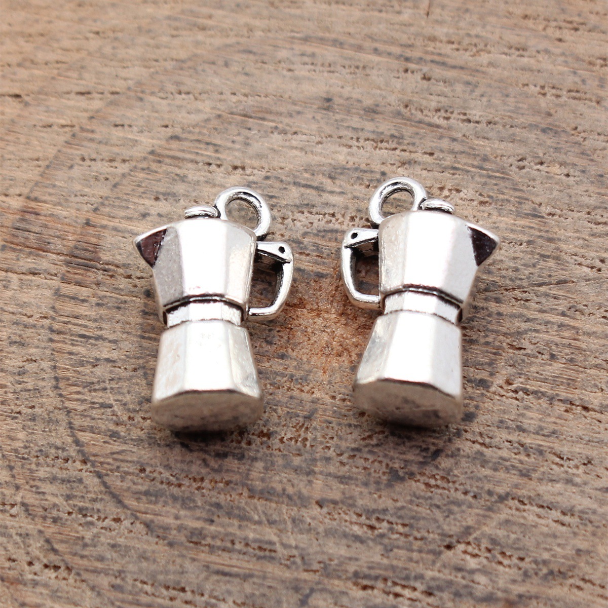 Vintage Fashion Jewelry - 20pcs 15x10x6.9mm(0.59x0.39x0.27inch) Antique Silver Color 3D