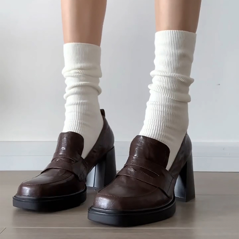 Vintage Style Women Fashion - College Style Women Loafer Shoes Fashion