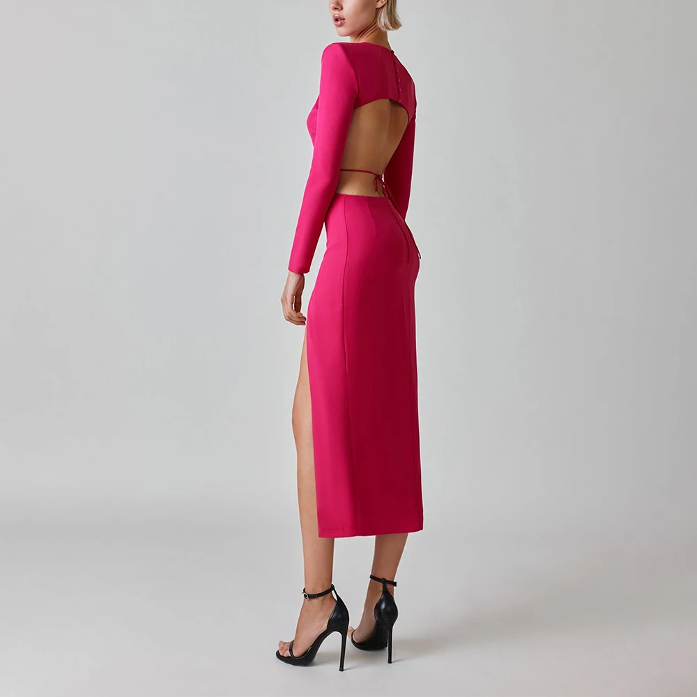 Vintage Fashion Exhibition - Luxury Long Sleeve Hollow Out Waist