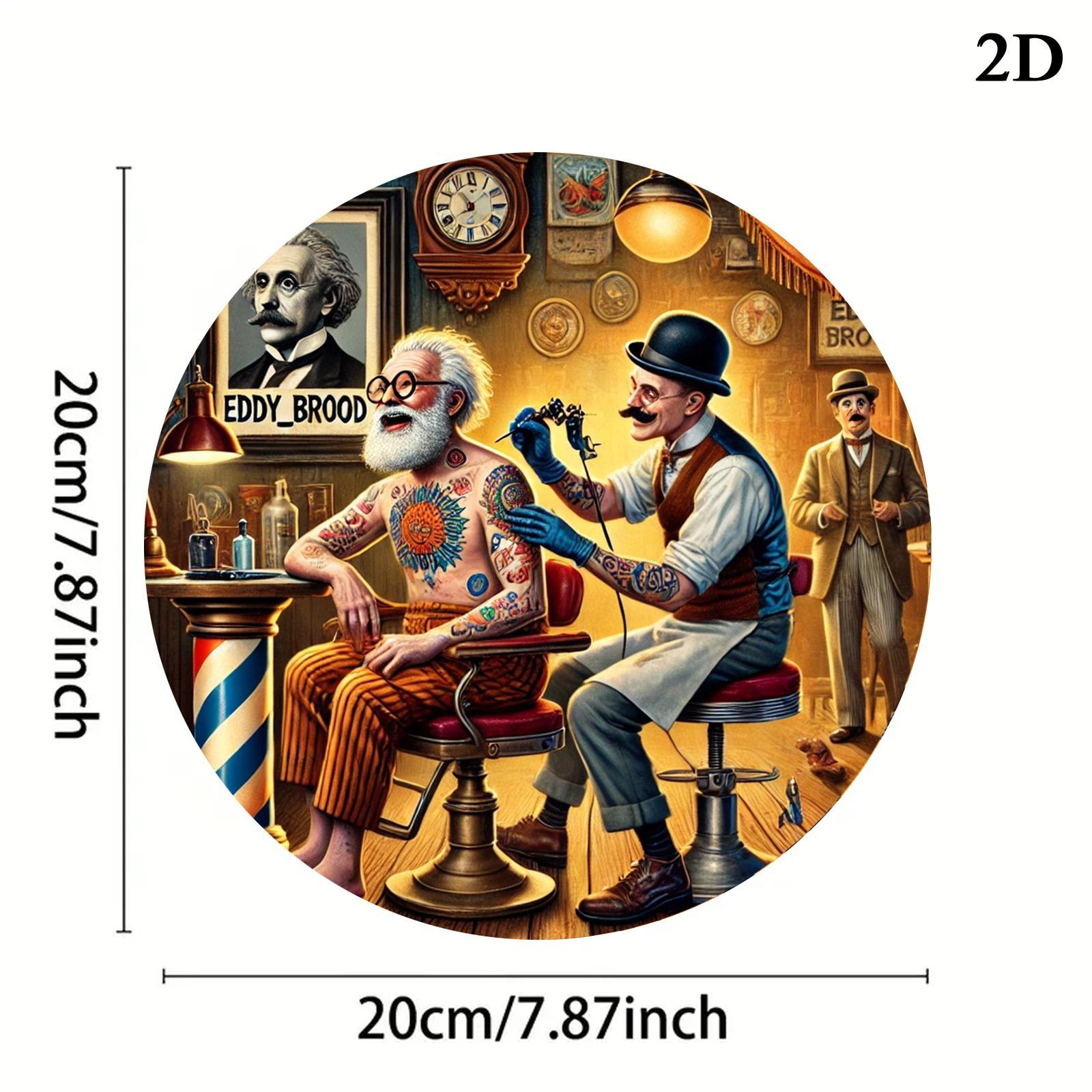 Vintage Tattoo Barber Shop Ill - огляд і ціна Vintage Fashion Illustration