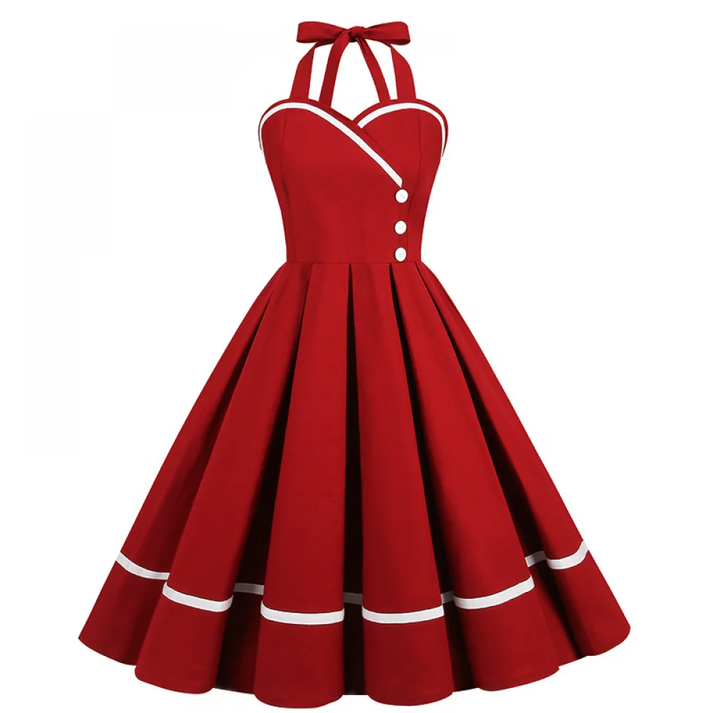Halloween  50s 60s 80s Retro D - огляд і ціна Vintage Fashion Women Dresses