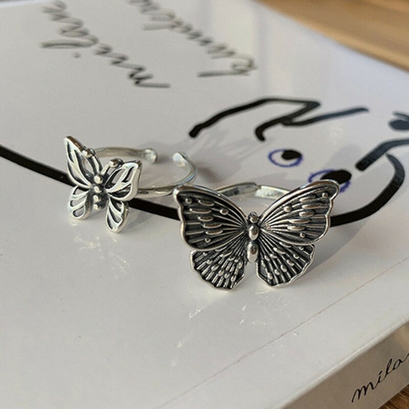925 Sterling Silver Butterfly  - огляд і ціна Vintage Fashion Rings For Women