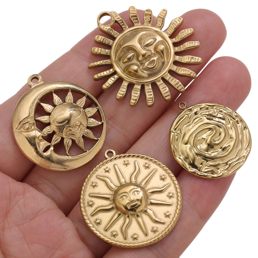 5pcs PVD Gold Charms Stainless - огляд і ціна Vintage Urban Fashion