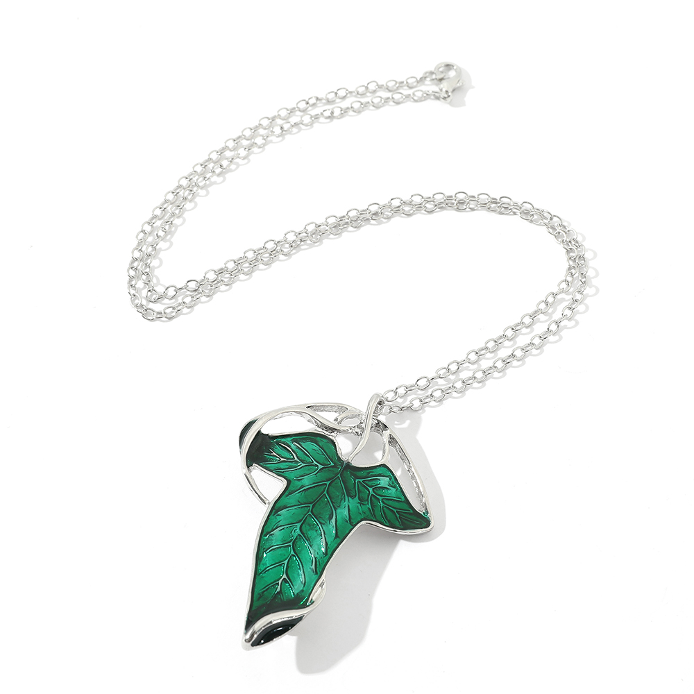 Vintage Green Leaf Pendant Nec - огляд і ціна Vintage Urban Fashion