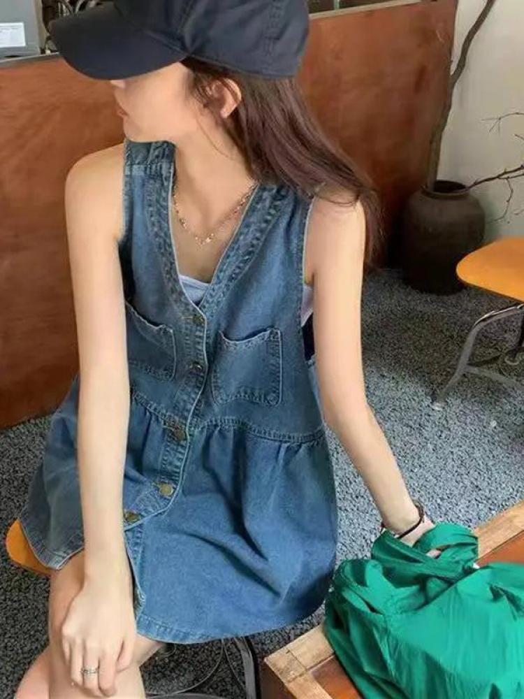 Sleeveless Strap Dress Women 2 - огляд і ціна Vintage Fashion Women Dresses