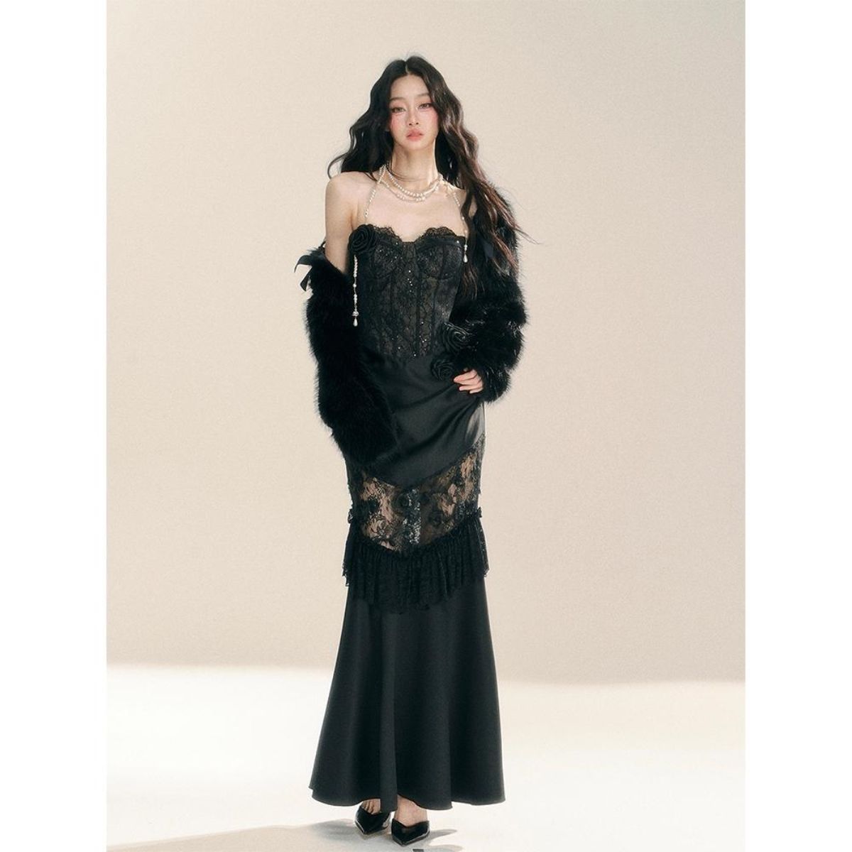 Vintage Gothic Grunge Y2k Lace - огляд і ціна Vintage Fashion Women Dresses