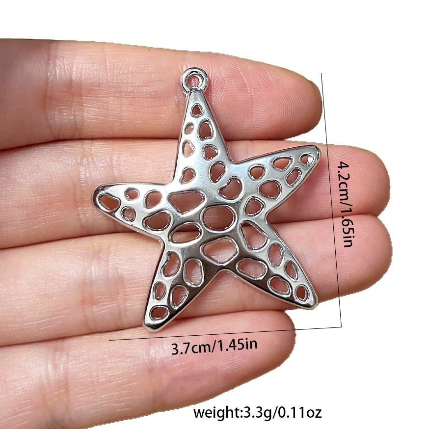 4Pcs Silvery Starfish Sea Star - огляд і ціна Vintage Urban Fashion