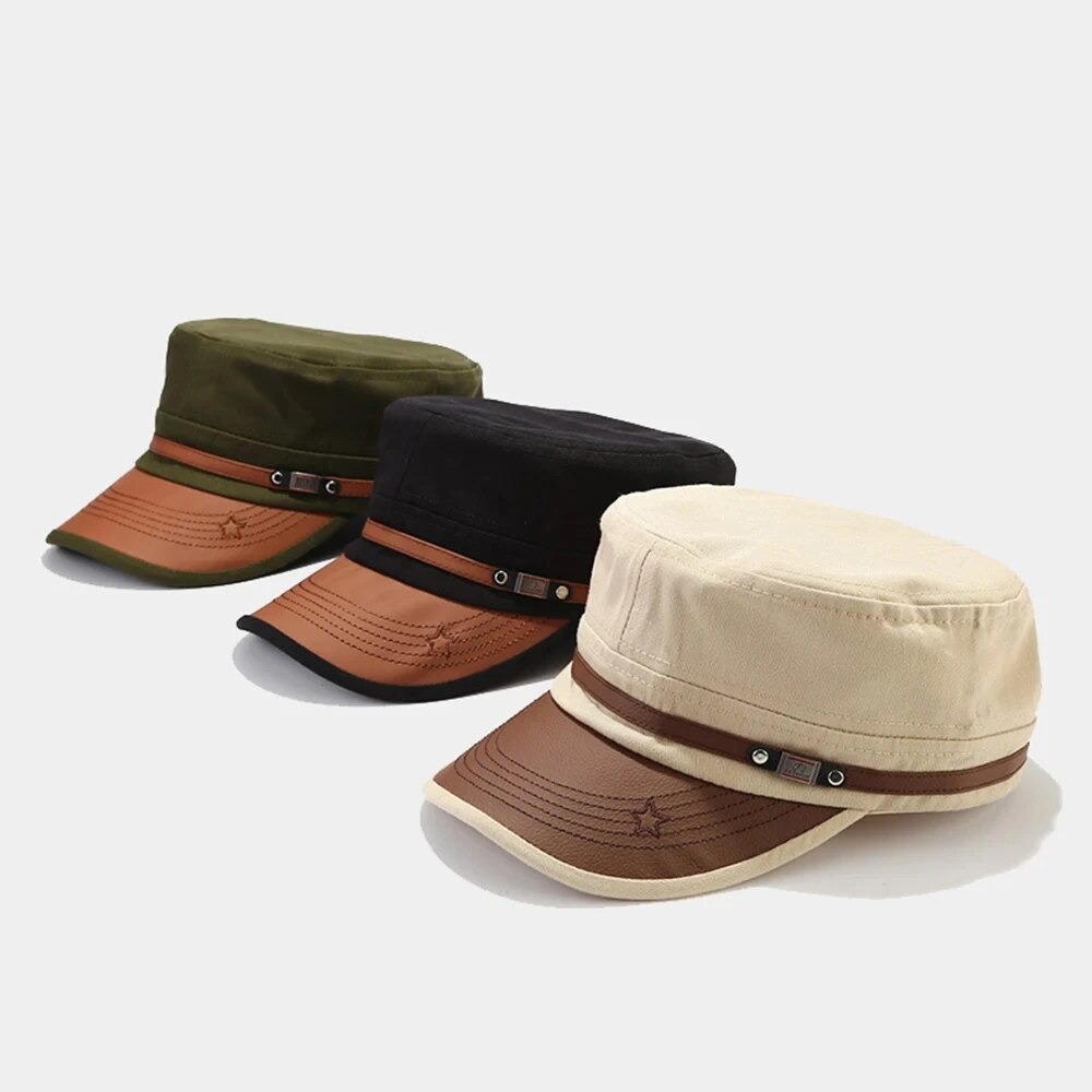Casual Cadet Hat Man Flat Top  - огляд і ціна Vintage Fashion Hats