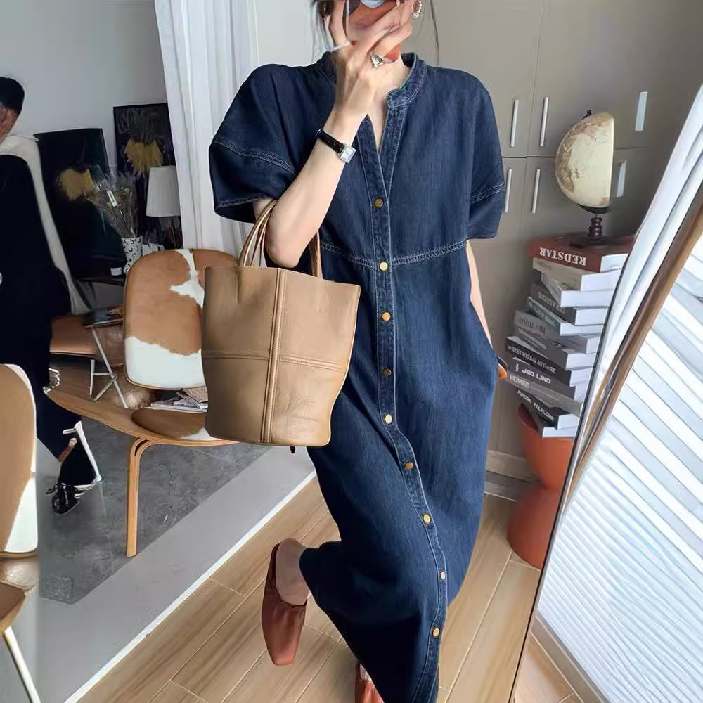 New French Vintage Loose Denim - огляд і ціна Vintage Fashion Women Dresses