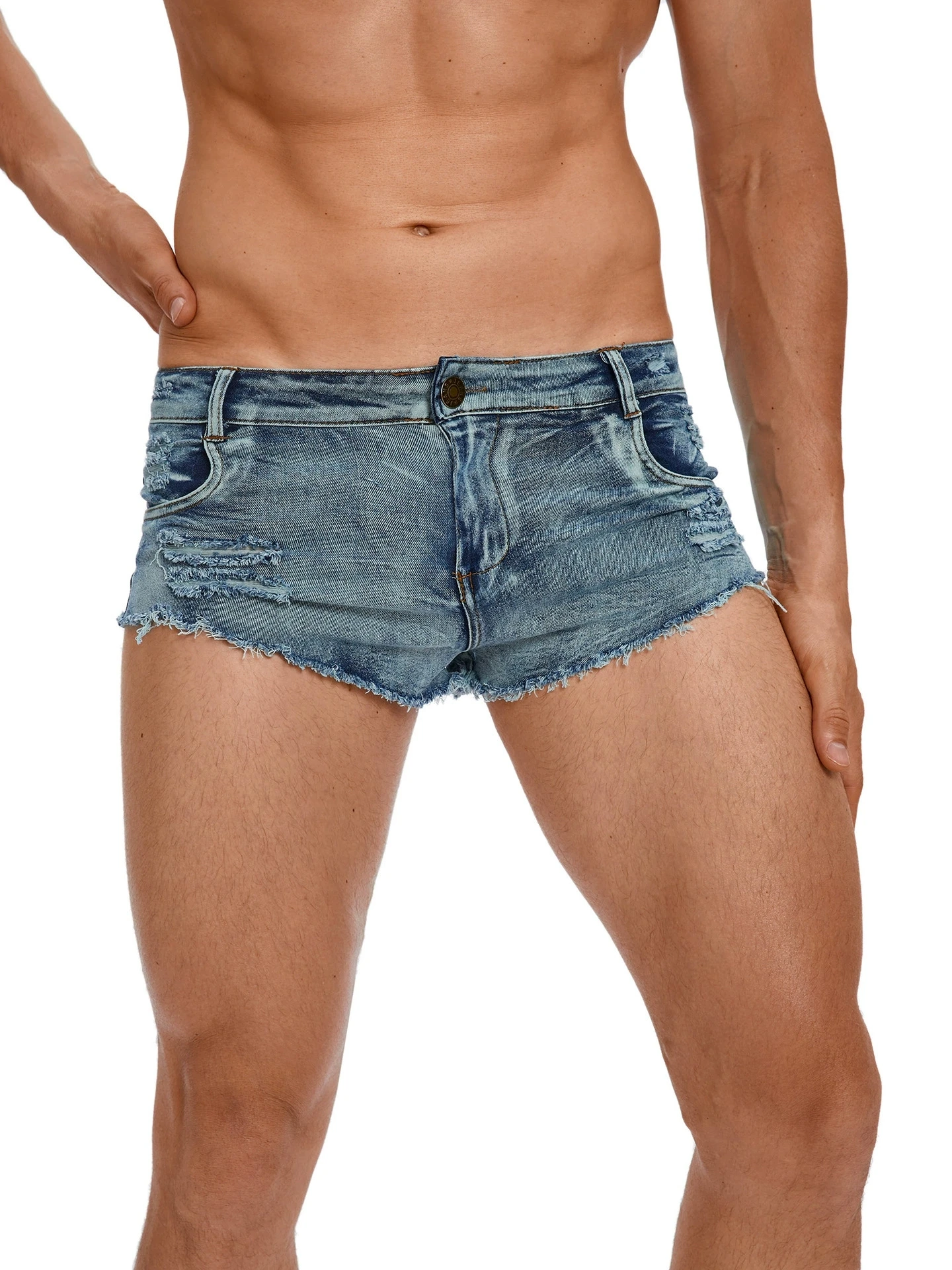 Men's Low Waist Jeans Shorts F - огляд і ціна Vintage Fashion Jeans