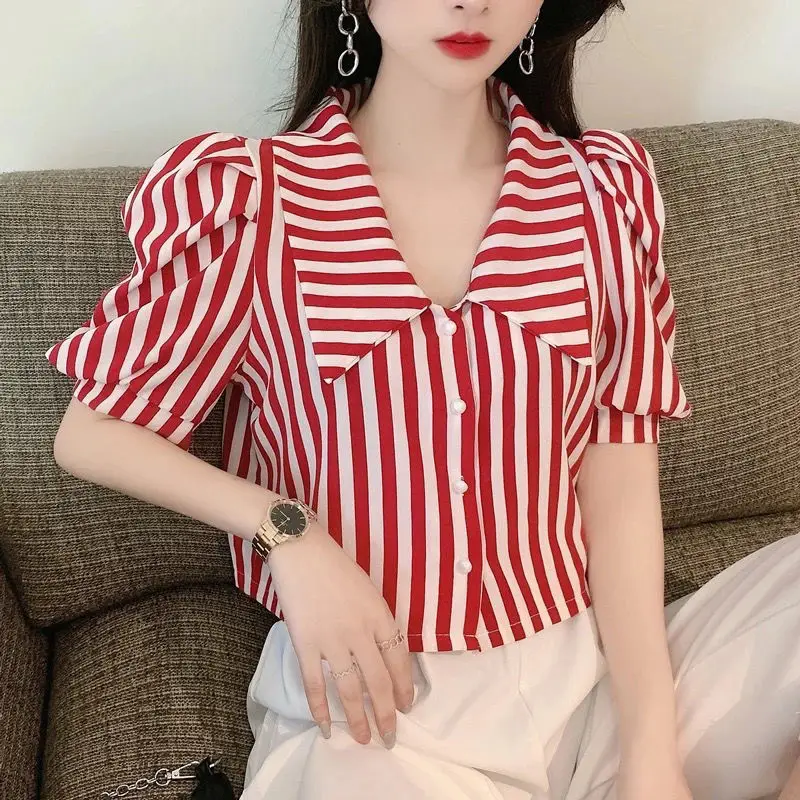 Fashion Striped Blusas Women S - огляд і ціна Vintage Fashion De